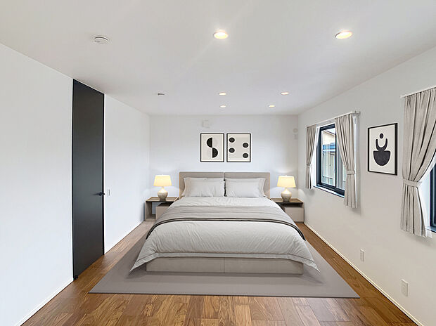 【洋室】ライフスタイルに応じて、区切ることもできる14帖の洋室。