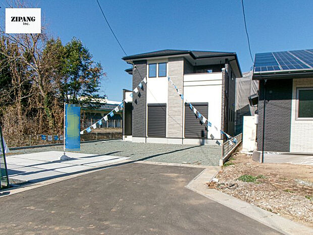 【現地外観写真】現地完成済みですので即日見学可能です♪周辺物件とともにご紹介させていただきますのでお気軽にお問い合わせください!