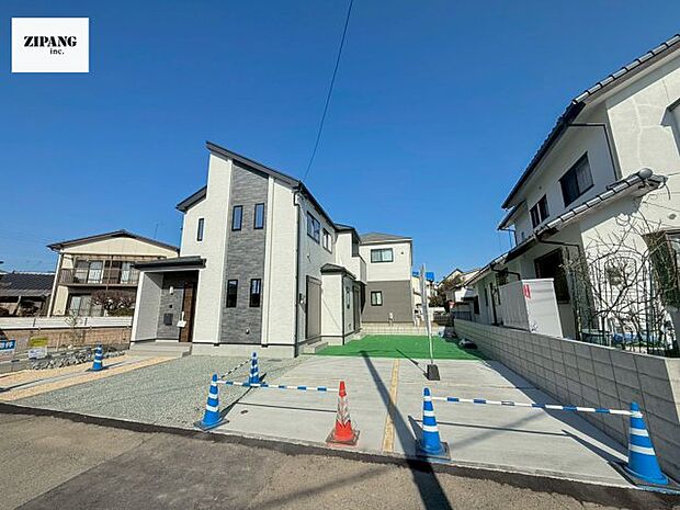 【現地外観写真】現地完成済みですので即日見学可能です♪周辺物件とともにご紹介させていただきますのでお気軽にお問い合わせください!