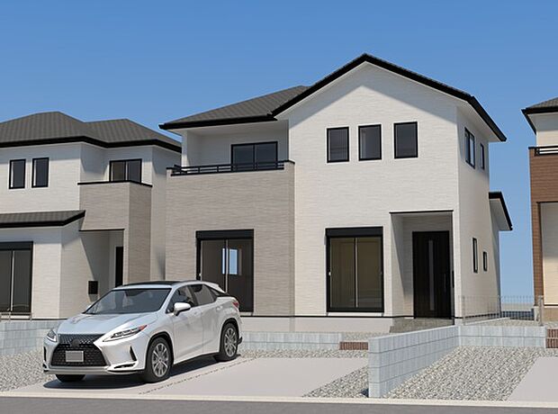 【現地外観写真】ただいま建築中です♪周辺物件とともにご紹介させていただきますのでお気軽にお問い合わせください。(画像は完成イメージです)