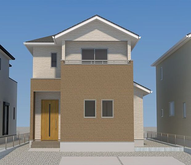 【現地外観写真】ただいま建築中です♪周辺物件とともにご紹介させていただきますのでお気軽にお問い合わせください。(画像は完成イメージです)