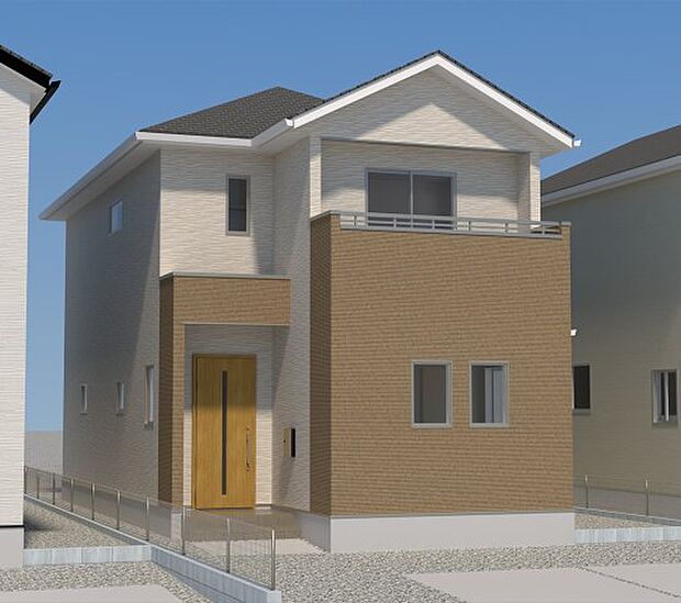 【現地外観写真】ただいま建築中です♪周辺物件とともにご紹介させていただきますのでお気軽にお問い合わせください。(画像は完成イメージです)