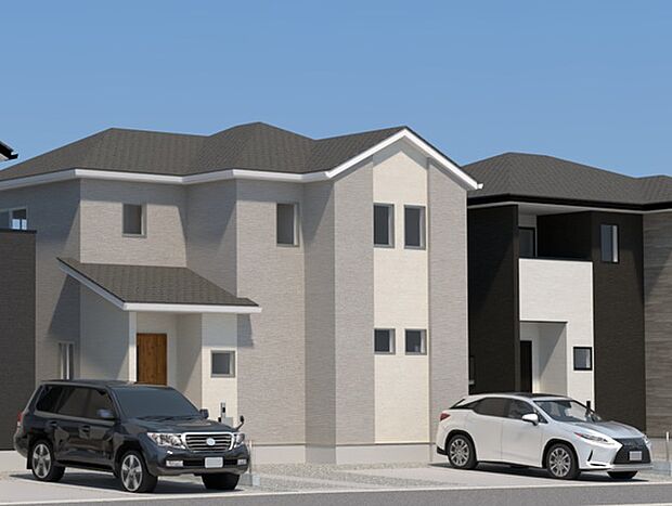 【現地外観写真】ただいま建築中です♪周辺物件とともにご紹介させていただきますのでお気軽にお問い合わせください。(画像は完成イメージです)