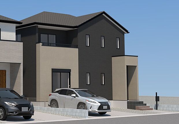 【現地外観写真】ただいま建築中です♪周辺物件とともにご紹介させていただきますのでお気軽にお問い合わせください。(画像は完成イメージです)