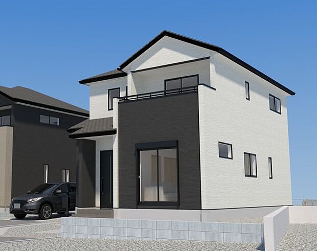 【現地外観写真】ただいま建築中です♪周辺物件とともにご紹介させていただきますのでお気軽にお問い合わせください。(画像は完成イメージです)