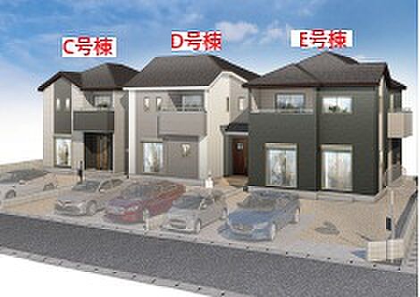 【現地外観写真】ただいま建築中です♪周辺物件とともにご紹介させていただきますのでお気軽にお問い合わせください。（画像は完成イメージです） 