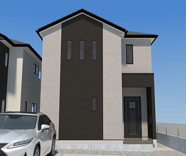 【現地外観写真】ただいま建築中です。周辺物件とともにご紹介させていただきますのでお気軽にお問い合わせください。（外観は完成イメージです） 