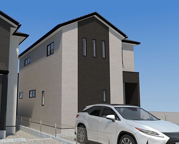 【現地外観写真】ただいま建築中です。周辺物件とともにご紹介させていただきますのでお気軽にお問い合わせください。（外観は完成イメージです） 