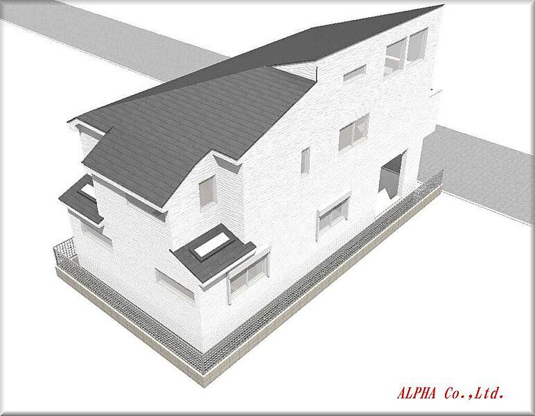 接道間口も確保した土地形状は重厚感溢れるお家が建ちます。