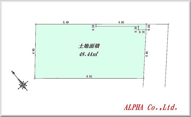 【3LDK】道路に面した綺麗な整形地のお土地になります。南間口が広い土地形状になります。将来的な資産性もしっかり兼ね備えたお土地になります。