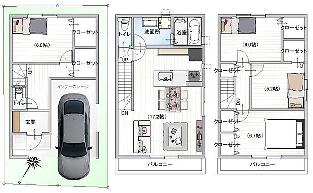 【参考プラン図】土地建物セット価格4580万円