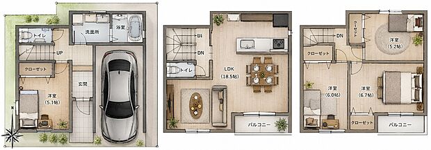 【参考プラン図】土地建物セット価格4480万円