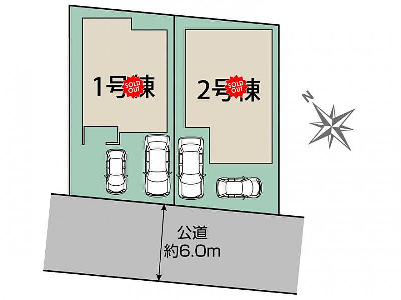 札幌市豊平区月寒東2条19丁目 区画図