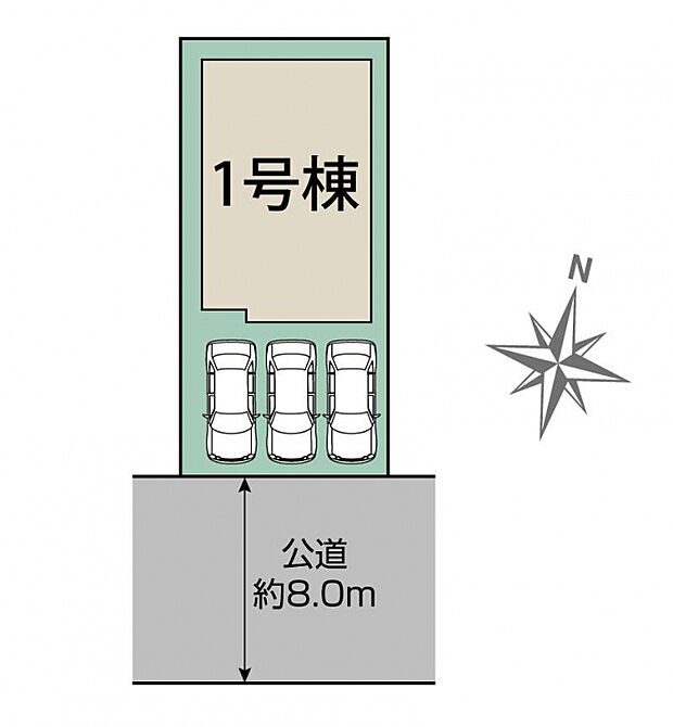 札幌市東区北25条東18丁目1棟 区画図