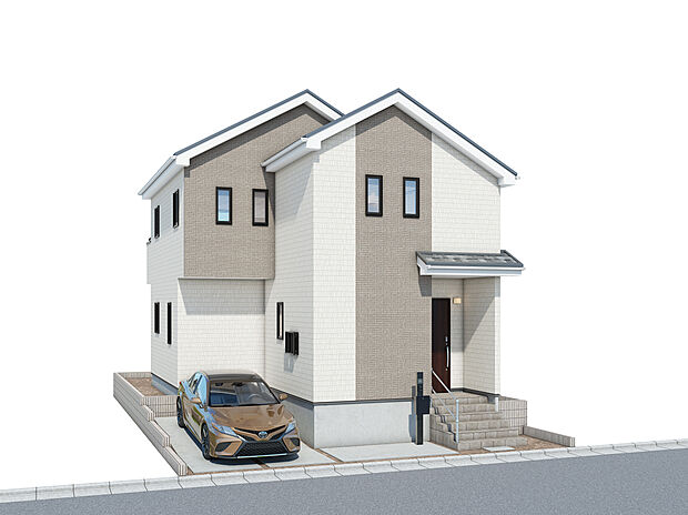 【完成予想図】LDKは16.75帖!ご家族との団らんも増えそうです。水回り集中で使いやすい間取りです。