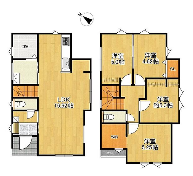 【4LDK】※図面と異なる場合は、現況を優先します。