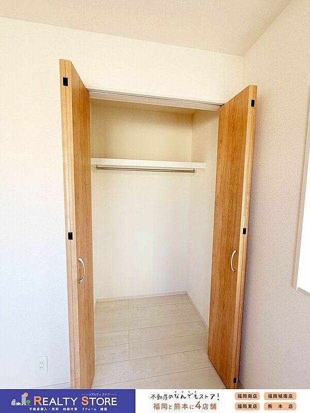 【収納】☆2号棟☆【クローゼット】大容量クローゼット♪棚付きなので整理もしやすくお部屋を広く活用できます♪