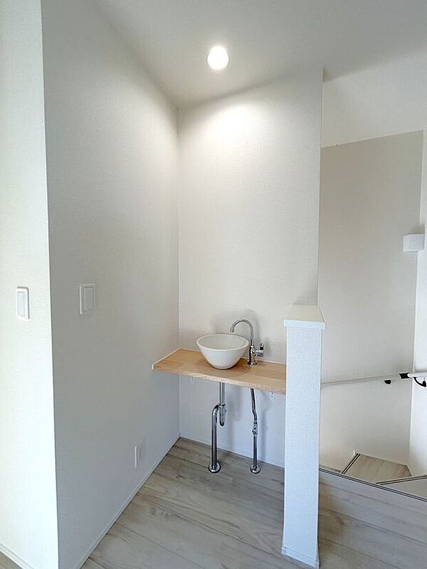 【洗面】☆洗面☆2階にも洗面台完備で忙しい朝も大助かり♪