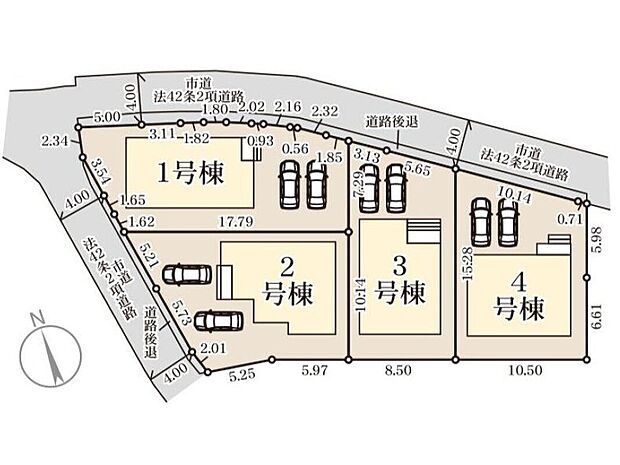 【全体区画図】※4号棟ご成約済み