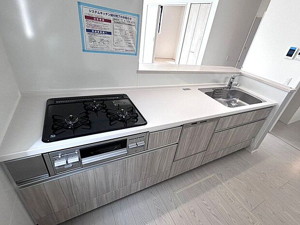 【キッチン】☆キッチン☆リビングを一目で見渡せる対面式キッチン♪家族の笑顔を見ながら楽しくお料理できます♪