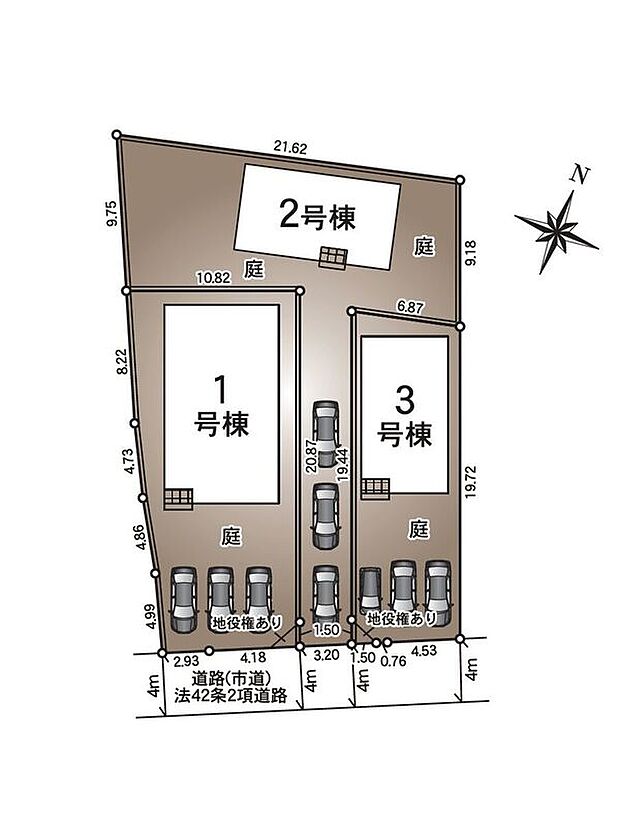 【全体区画図】※1号棟ご成約済み