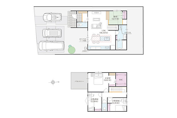 ・土地価格 :1790万円(165.86m2)
・建物プラン:2008万円(104.00m2)
