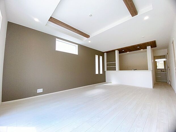 日当り良好のリビング。
明るい空間です◎
（同社施工事例）