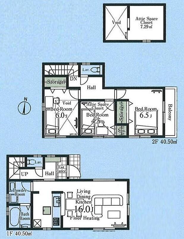 (2号棟)、3LDK、土地面積101.95m2、建物面積81m2