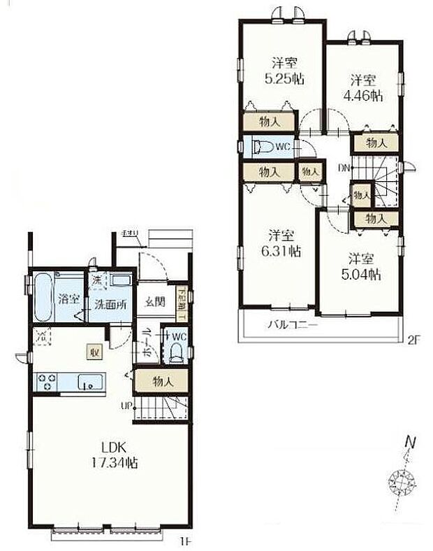(Ａ号棟)、価格3590万円、4LDK、土地面積102.85m2、建物面積91.39m2