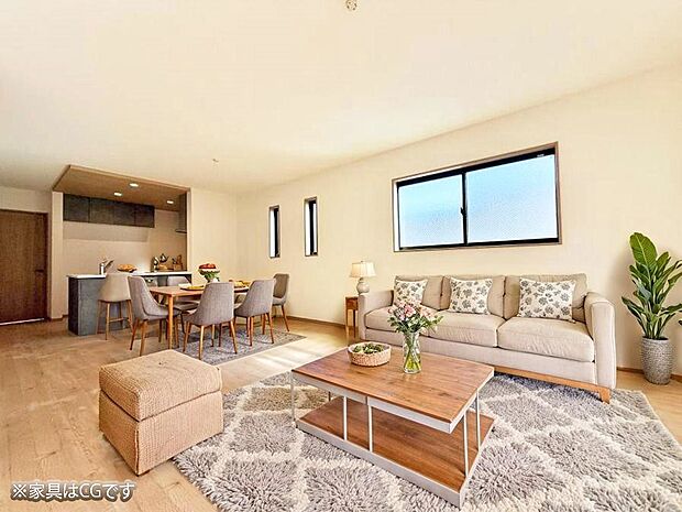 ■くつろぎと笑顔が集まる、心温まるリビング