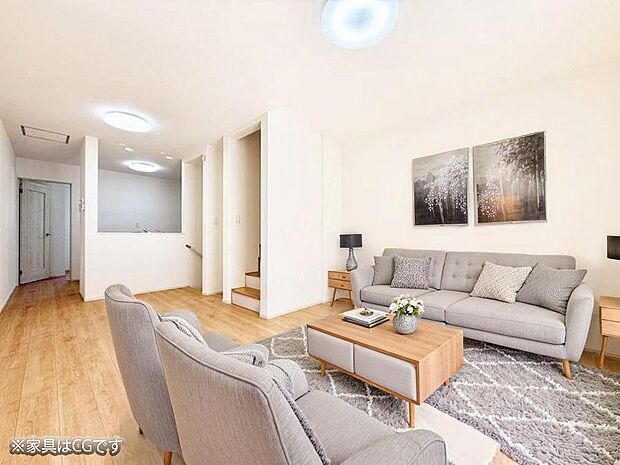 ■くつろぎと笑顔が集まる、心温まるリビング