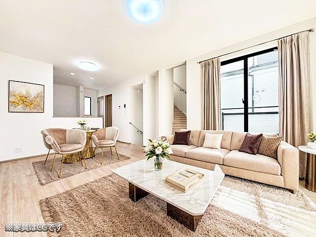 ■心落ち着く場所、ゆったり過ごせるリビング