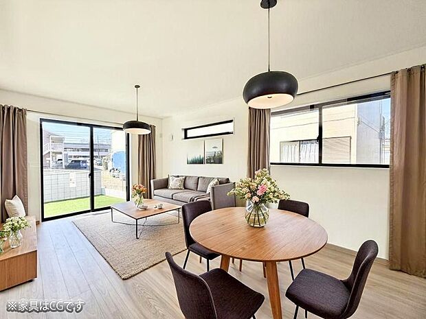 ■くつろぎと笑顔が集まる、心温まるリビング