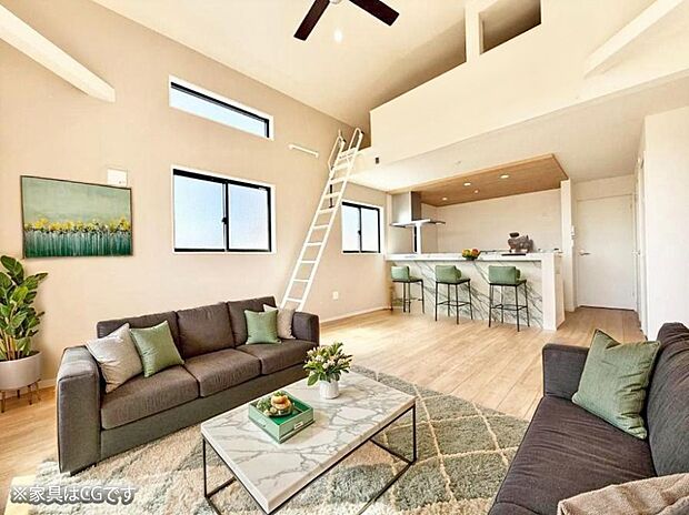 ■くつろぎと笑顔が集まる、心温まるリビング