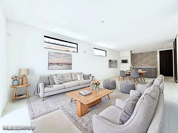 ■インテリアを考えるのが楽しみな広いリビングです!