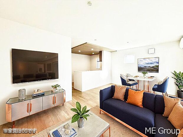 【リビング】■家族の時間を彩る、快適で癒される空間