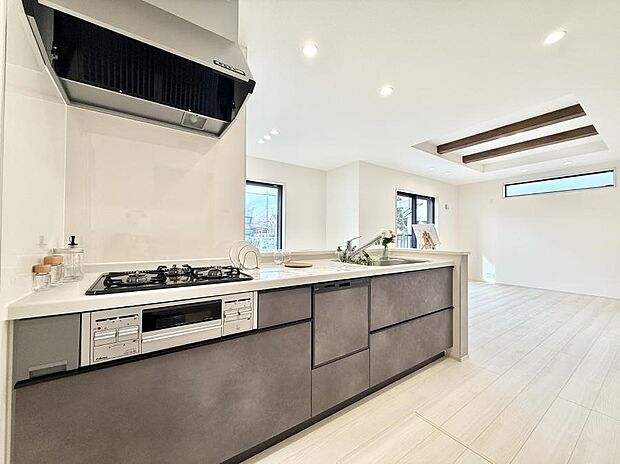 【キッチン】■シンプルで美しく心地よい時間を生むキッチン空間