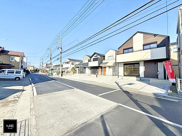 【前面道路含む現地写真】■新しい住まい、街の新しい風景