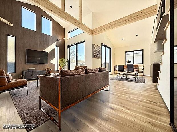 【リビング】■自然と会話が生まれる、心地よいひととき