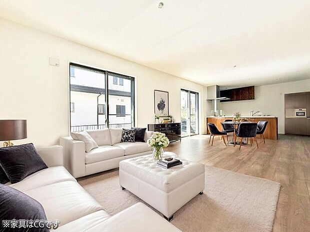 【リビング】■光と風を感じる、リラックスできる空間