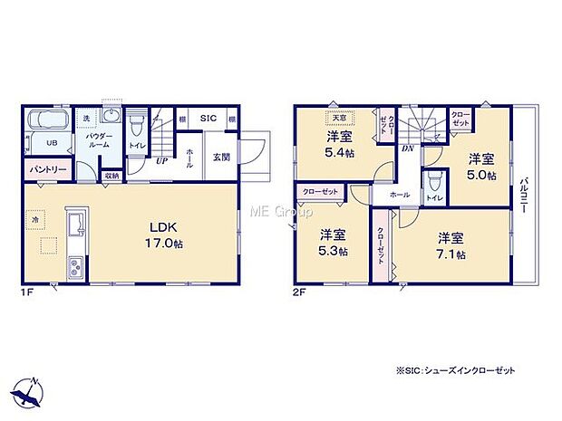 【4LDK】2号棟  