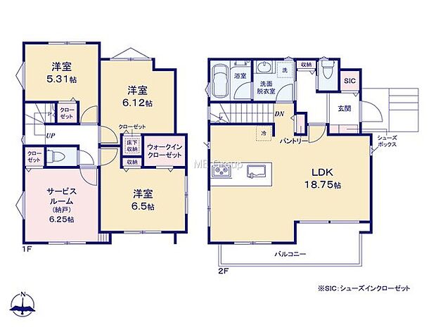 【3LDK+S】1号棟