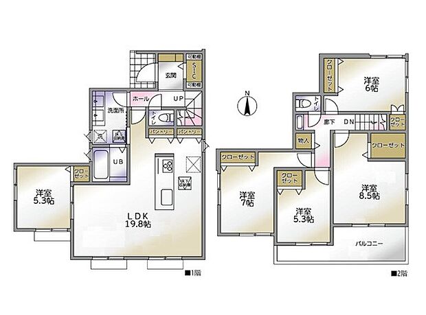 【5LDK】1号棟