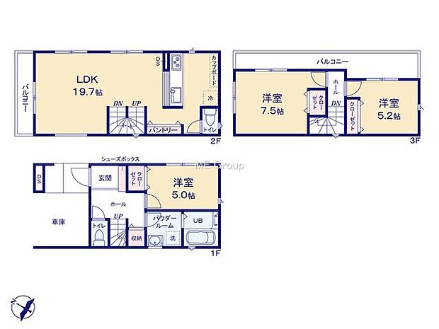 【3LDK】1号棟
