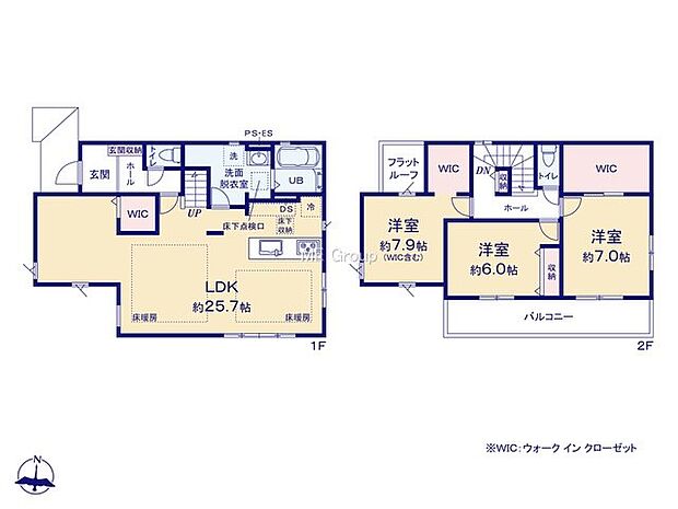 【3LDK】1号棟