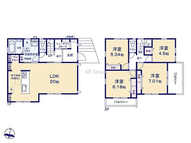 【4LDK】1号棟