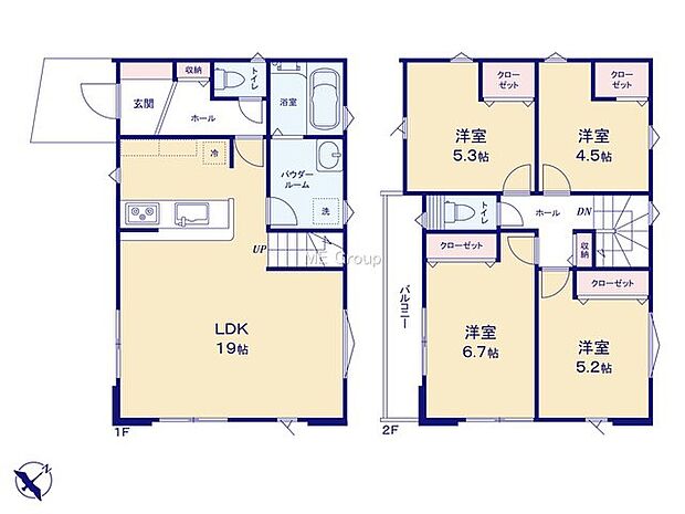 【4LDK】1号棟  