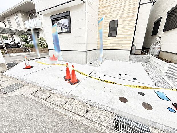 【駐車場】1号棟  ■自宅にカースペースがあると助かります