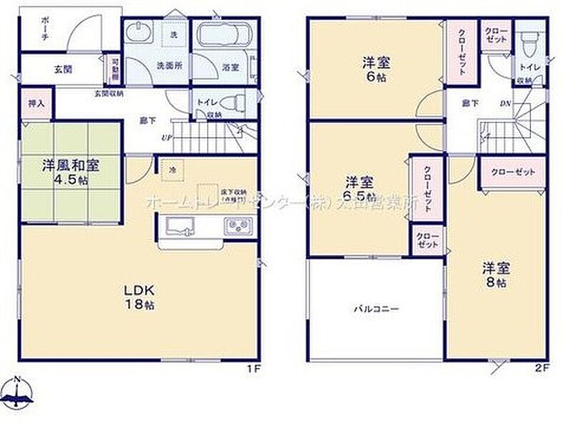 リーブルガーデン　古河市中田第4　全4棟  1号棟