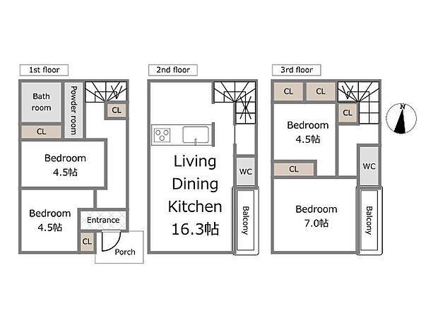 【A号棟参考プラン】建物込4680万円、土地面積72.00m2、建物面積93.14m2（期間限定！建物フリープランに付き、お客様のご要望をお聞かせください！）